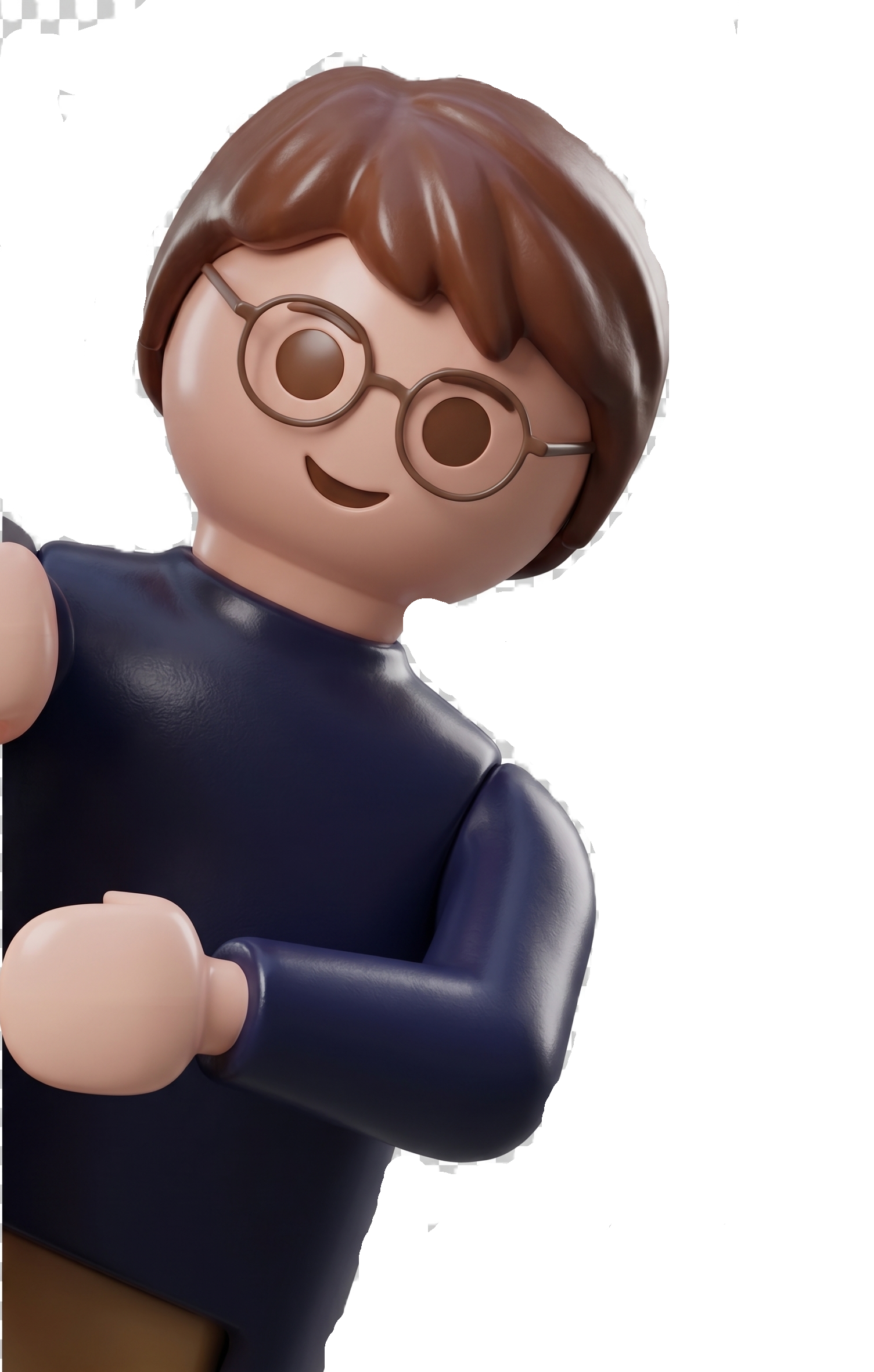 Playmobil Figur lugt hervor
